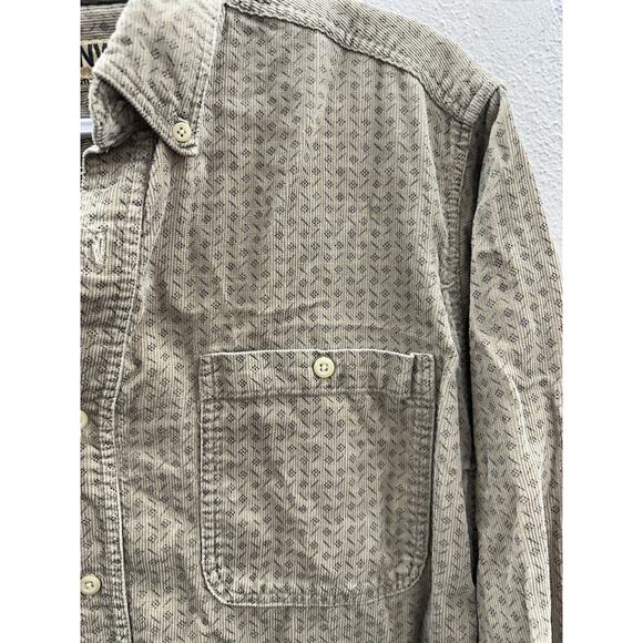 Northwest Territory Shirt Size Small NWT Naturals Mens Button Up Brown Corduroy - Picture 3 of 13